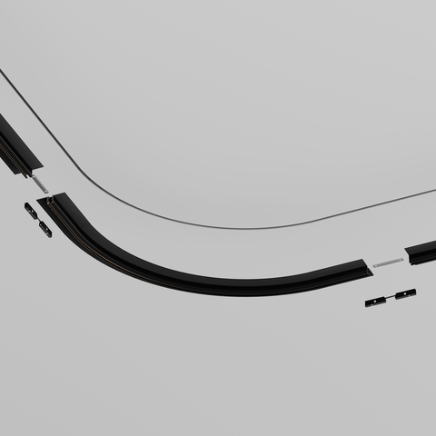 Коннектор радиусный D600 встраиваемый под ГКЛ 9,5мм Maytoni Levity TRA184-R600-12B