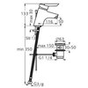 Ideal Standard B8206AA СНЯТ IS B8206AA Ceraplus Смеситель для биде, со сливным гарнитуром, HWTC