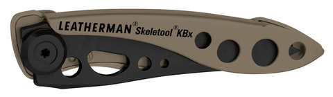 Нож перочинный Leatherman Skeletool Kbx Coyote бежевый/чёрный (832615)