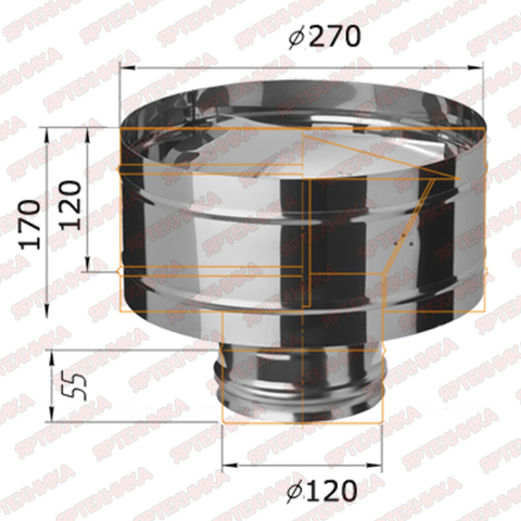 Дефлектор-К d120мм (430/0,5мм) Ferrum в интернет-магазине ЯрТехника