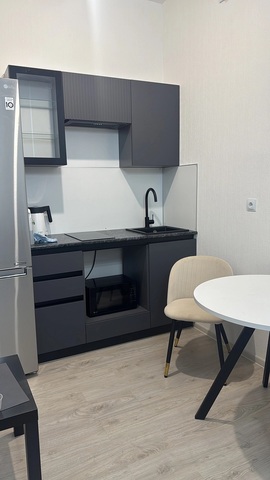 Кухня Техно-6 1.5 м графит / графит софт