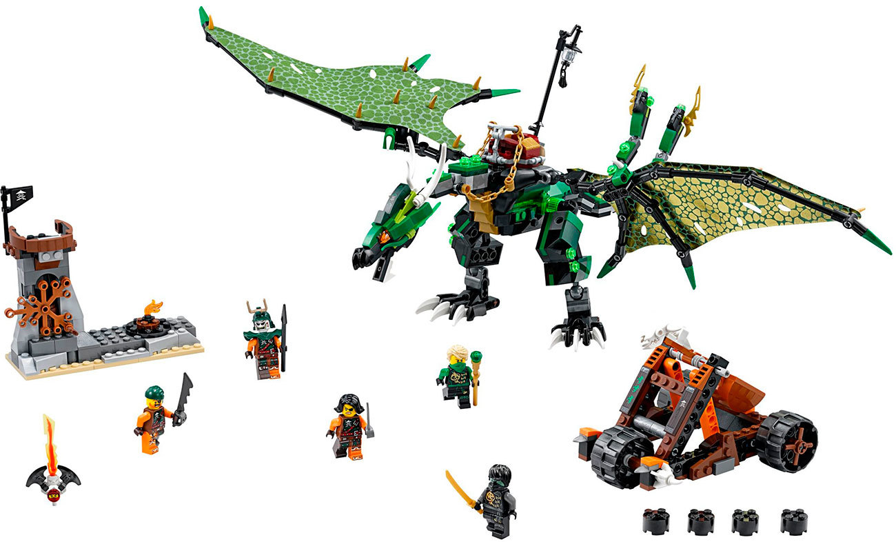 Конструктор LEGO Ninjago 70593 зеленый дракон