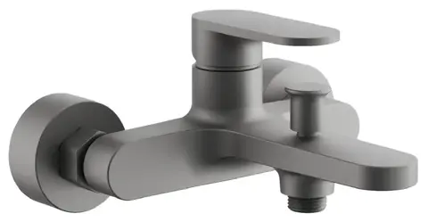 Смеситель для ванны BELZ B61713-3 короткий излив, латунь, графит