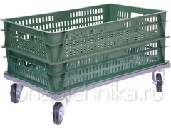 Тележка для ящиков металл. (740*465 мм) ТЛ-7040 Ч-100