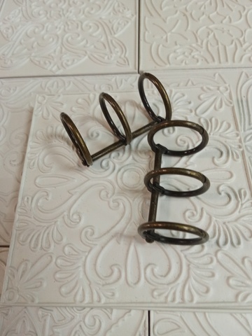 кольца тройной (2шт) для блокнотов 4см бронза