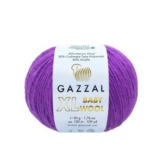GAZZAL BABY WOOL XL (40% шерсть мериноса, 20% кашемир, 40% акрил, 50гр/100м)