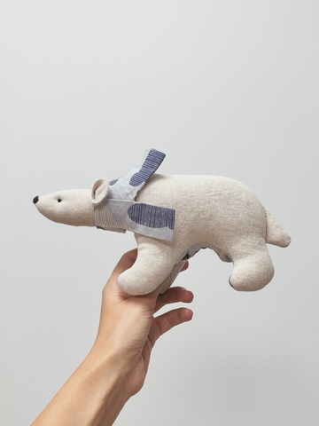 Льняная игрушка Мишка