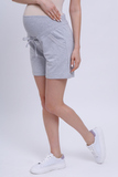 Шорты для беременных 15805 серый меланж