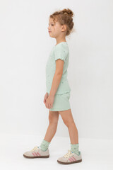 шорты  для девочки  КР 400417/пастельно-зеленый к545