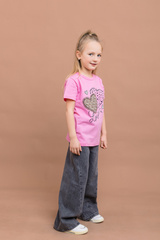 006_БК25 Футболка кор.рукав д/д, розовый