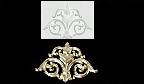 Силиконовый молд Узор угловой № 14