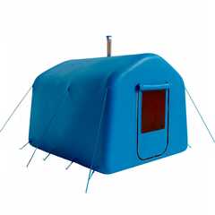 Баня пневмокаркасная 2,4×2,4×2,2 м, из ПВХ, синяя