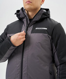 Премиальный теплый зимний костюм Nordski Winter Black/Grey мужской