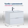 Aquanet 306154 Тумба с раковиной Алвита new 70 2 ящ. цв.белый матовый (306154)