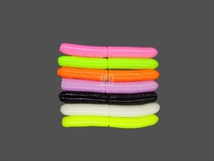 Форелевая силиконовая приманка COOL PLACE BUK FLOATING STRETCH цвет MIX 1 одноцветный  ( плавающая/ тянущаяся ) 65 мм/ 7 шт в банке.