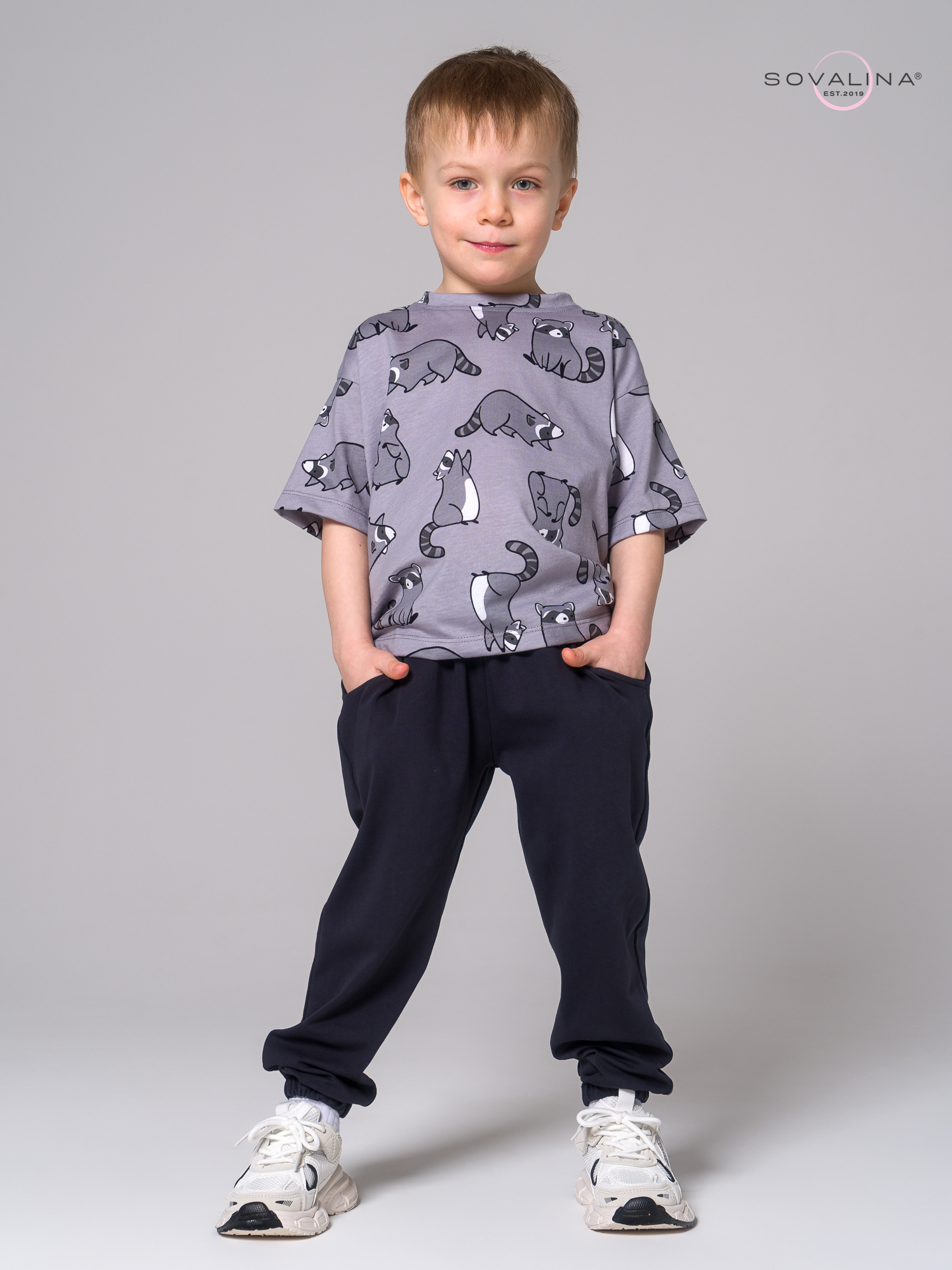 Костюм Daily men енотики серые-антрацит