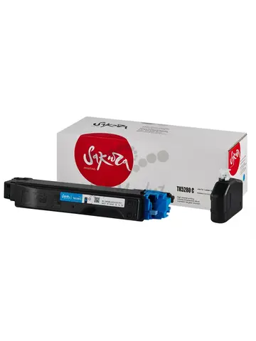 Картридж Sakura TK5280C (1T02TWCNL0) для Kyocera Mita, голубой, 11000 к.
