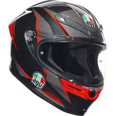 Мотошлем AGV K6s Slashcut, серый/красный