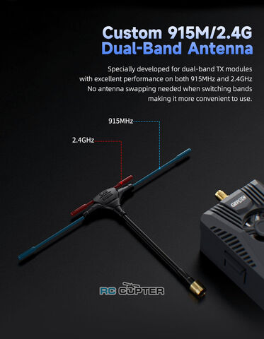 Передающий модуль GEPRC LINKFLOW 915M/2.4G DUAL-BAND TX Module 1W