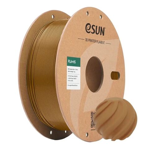 Пластик для 3D-печати eSUN PLA+HS, 1,75 мм, 1 кг, светло-коричневый, PLA+HS175Q-C1P1