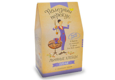 Хлебцы льняные с луком, 100г