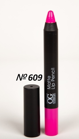 OG-FP3011B Помада-карандаш тон 609 ярко-розовый МАТОВАЯ Matte Lip Pencil PRO