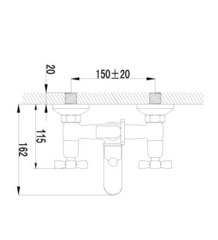 Смеситель для ванны LEMARK BENEFIT – LM2502C