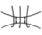 Вешалка настенная на  3 крючка ВНП1 (цвет черный), Ника