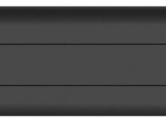 Т-ПЛАСТ 076 Плинтус Чайка с кабель-каналом и мягким краем черный (1х2,5м) (1шт)