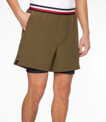 Шорты теннисные Tommy Hilfiger Essentials Training 2in1 Short - army green