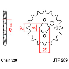 Звезда JT JTF569.14 Kawasaki 13144-1005 131441005 31514