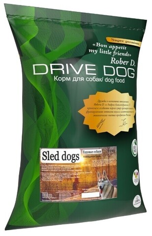 DRIVE DOG Sled dogs корм для ездовых собак с говядиной