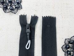 Молния спираль потайная Т3, 20 см, чёрный