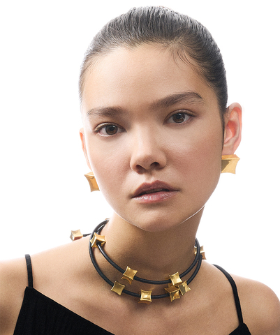 Серьги Chunk Small Gold