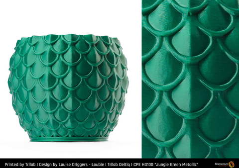Пластик для 3D-принтера Fillamentum CPE HG100 Jungle Green Metallic