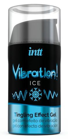 Жидкий интимный гель с эффектом вибрации Vibration! Ice - 15 мл. - INTT VIB0002