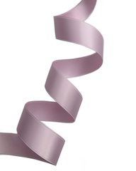 Атласная двусторонняя лента, цвет: светло-лиловый , ширина: 25мм