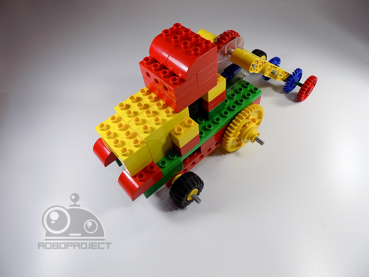 Lego Первые механизмы | Инструкция по сборке Трактора с фрезами |400 руб