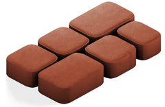 Брусчатка Классико 4,0 (красная)