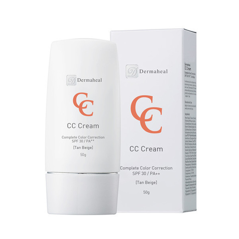 Крем-корректор Dermaheal (тон: золотистый) - Dermaheal CC Cream SPF 30/PA++ (tan beige)