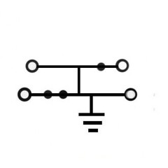 Клемма заземления Push-IN / 0,2-1,5mm2/8kV