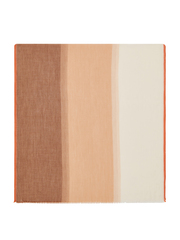 Stole cashmere terracotta color