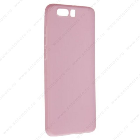Накладка силиконовая Soft Touch ультра-тонкая для Huawei Honor 9 розовый