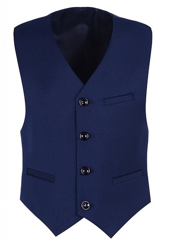 Синий классический жилет STENSER