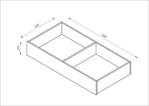 Ящик под кровать выкатной 140