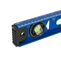 Уровень строительный КОБАЛЬТ 600 мм, профиль 25 x 60 мм, 3 глазка, 2 ручки, V-образный паз, точность 1 мм/м, литой (243-141)