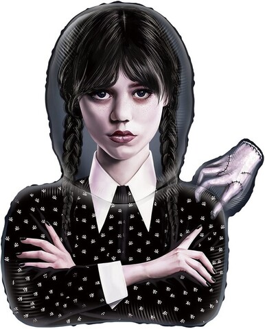 Шар (33''/84 см) Фигура, Мрачная стори, Уэнсдей,