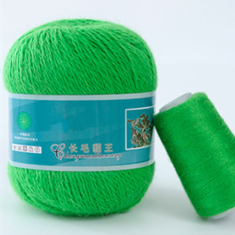Пряжа Mink Wool 881 яр.зеленый (уп.5 мотков)