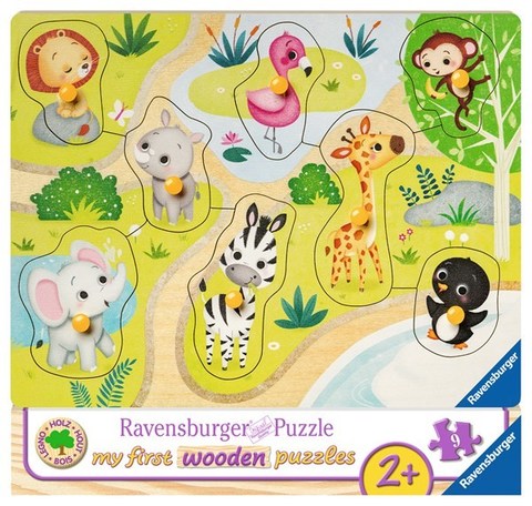 Puzzle Zoo animals 8 pcs