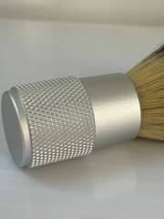 Помазок для бритья синтетика метал ручка светлый